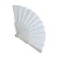 Valoshop - Accesorios del Atuendo - Abanicos - Abanico Liso - Abanico Liso 23cm Blanco 12 u/pqt - WEB ID:000001