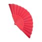 Valoshop - Accesorios del Atuendo - Abanicos - Abanico Liso - Abanico Liso 23cm Rojo 12 u/pqt - WEB ID:000001